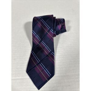 COUNTESS MARA Men's 100% Silk Necktie Purple Blue Gold NEW With Tag‎ Macy's